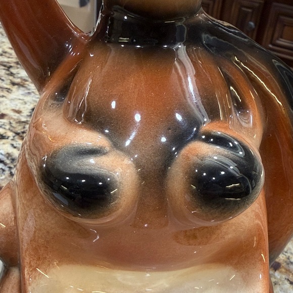 Vintage 1956 Collectible Ceramic Boxing Kangaroo Valet/Dresser Caddy - Picture 9 of 11